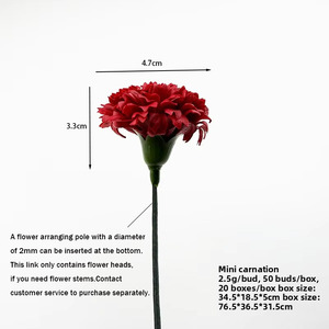 Cabezas de Flores de Jabón <span class=keywords><strong>Aida</strong></span> Carnation, Pequeñas, Artificiales, Material para Manualidades, Decoración de Cajas de Regalo, Ramos, Venta al Por Mayor - Product Image 3