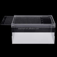 Boîte en acrylique Cage pour reptiles pour animaux de compagnie Boîte d'élevage en acrylique pour lézard
