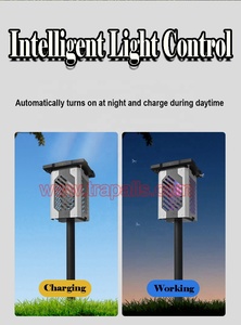Lámpara para matar plagas de energía solar para interiores y exteriores, lámpara eléctrica para matar insectos, césped, Mosquitos - Product Image 4