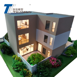 Modèle de villa <span class=keywords><strong>3D</strong></span> moderne, modèle de maison <span class=keywords><strong>3D</strong></span>, modèle architectural miniature à l'échelle - Product Image 1