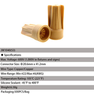 S1防水ワイヤーナット #12-# 22AWG - Product Image 4