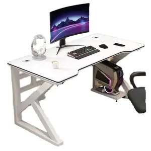 Meja belajar menulis Modern dapat diperpanjang, rumah kantor meja game sederhana untuk siswa, kamar tidur, komputer, meja Desktop