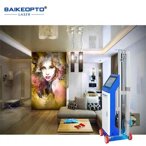 BK-UV32 3D UV Digital Percetakan Mesin lukisan kaca ubin kayu foto besar wallpaper Mural dinding Printer
