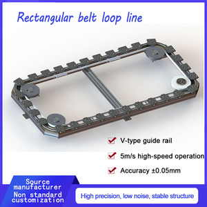 Transportbanden Rechthoekige Synchrone Riem V Geleidesystemen Geautomatiseerde Gebogen Beweging Voor Productielijn - Product Image 3