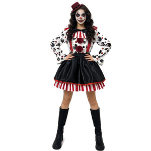 Yi Xiaoyi – ensemble de costumes de clown pour filles, tenue assortie pour la fête d'Halloween, taille réglable, robe de spectacle pour enfants - Product Image 4