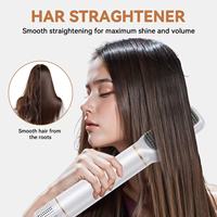 Cepillo de Aire Caliente 5 en 1, Rizador Automático de Aire, Secador de Pelo con Iones Negativos, Plancha de Pelo, Voluminizador, Efecto Coanda, Herramienta de Peinado Profesional