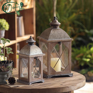 European Style Candle Holder Outdoor Windproof Rainproof <b>Lantern</b> Home Decor Craft - Product Image 3