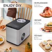 Machine à glaces Hicon en acier inoxydable pour fruits à la maison
