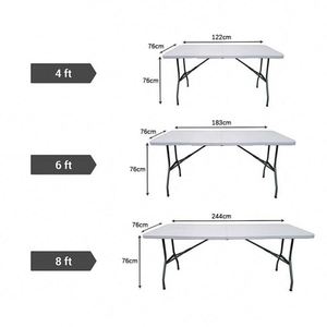 Manteles Rectangulares de Poliéster Elástico Antiarrugas con Impresión por Transferencia Térmica de 6 pies para Fiestas, Ferias Comerciales, Banquetes y Bodas - Product Image 4