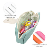 Crochet Crochet Ensemble Débutant 14 Long Crochet Kit Ensemble Haut de gamme Étui En Cuir Emballage Usine Approvisionnement Direct Spot En Gros