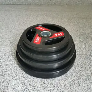 Fabriek Direct Verkopen Gym Dezhou Fitness Fitness Fitness Apparatuur 2 Inch Rubber Gewicht Plaat