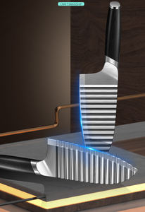 Couteau à frites en acier inoxydable Syh225, lame ondulée pour couper les pommes de terre, vente en gros - Product Image 6