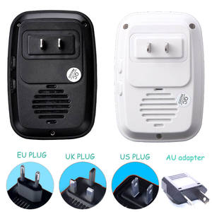 A10BB <span class=keywords><strong>cacazi</strong></span> กริ่งประตูไร้สายกันน้ำ300M 60, รีโมต EU AU UK US plug แบตเตอรี่110V-220V 1ปุ่ม2ตัวรับ - Product Image 4