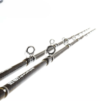 Canne à pêche Slow Jigging monobrin en carbone Toray avec guides FUJI Alconite et porte-moulinet DPS