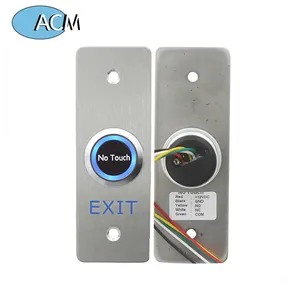 IP68 Waterproof Infrared Sensor Switch No Touch Contactless Switches 304 Stainless Steel Door Release Exit Button with LED