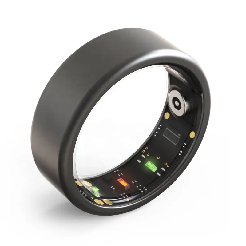 Original-Mode Paar Ring Gesundheit Fitness Tracker Herzfrequenz Ip67 Keramik Edelstahl intelligenter Ring für Damen Männer Ring