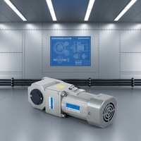 Moteur à induction AC compact à angle droit, à arbre creux et plein, monophasé, 400W, à couple élevé avec réducteur