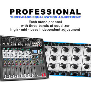 มิกเซอร์เสียงคุณภาพดี ขายดี DT8 DJ Controller/Audio Console Mixer มิกเซอร์ออดิโออินเตอร์เฟสแบบมืออาชีพ 8 ช่องสัญญาณ - Product Image 5