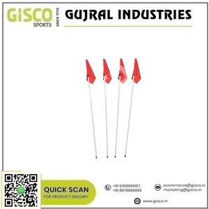 Gisco อินเดียหัวมุมพลาสติกสีขาวเรียบๆมีความยืดหยุ่นขนาด25มม. รวมช่องเสียบธงสีแดง66020/66021 - Product Image 2