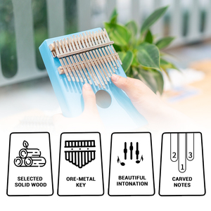 Taomi mijia — Piano à doigts de 17 touches en bois massif, panneau simple, <span class=keywords><strong>Kalimba</strong></span>, tons C - Product Image 4