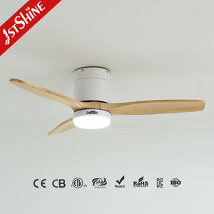 1stshine LED ventilador de techo flujo de aire cómodo madera maciza 3 colores iluminación ventilador de techo con control remoto - Product Image 2