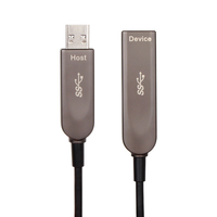 Cable USB de fibra óptica, Cable de extensión macho a hembra, 10m, 15m, 20m, 25m, 30m, 40m, 50m, 10Gbps