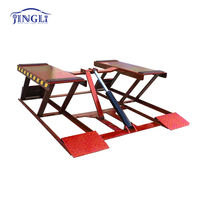 JINGLI Cric hydraulique à ciseaux électrique portable 4,5T à double cylindre pour réparation automobile DIY, élévateur de voiture haute performance