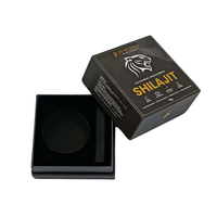 Emballage en carton noir de haute qualité avec couvercle et base rigides, impression de logo, boîte cadeau avec UV blanc