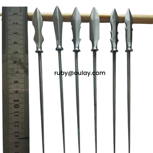 Teste tradizionali in acciaio al carbonio lunghe 13 ~ 20cm inserite punte di <span class=keywords><strong>caccia</strong></span> tradizionali per frecce di legno e bambù - Product Image 2