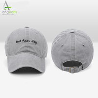 Casquettes de baseball vintage à 6 panneaux pour hommes, avec logo brodé personnalisé, en coton lavé, style sport