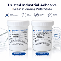 Adhésif thermique bicomposant en silicone KEJIA KJ-998HTV-2, bande d'étanchéité à haute température pour l'utilisation sur les fibres et les vêtements