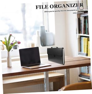 Wholesale Multi-Grid FC Size PP File Folder Test Paper Storage <b>Bag</b> Portable Business Organiser Office Colorful Medium Made China - Product Image 5