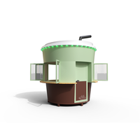 Chariot alimentaire mobile géant personnalisé en forme de tasse à café – Kiosque à café extérieur 3D original pour boutique de boissons de rue et vendeur de festival