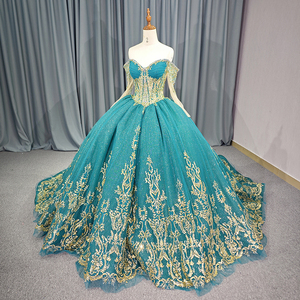 Jancember 6760 Illusion Rhinestone Empire Quinceanera Prom Girls Vestidos - Product Image 2