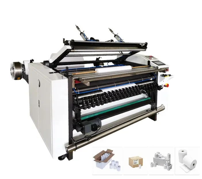 Havesino Jumbo Roll Slitting Atm Receipt Paper Crash Making Machine Ecg Automatic Thermal Paper Roll Slitting Rewinder Machine