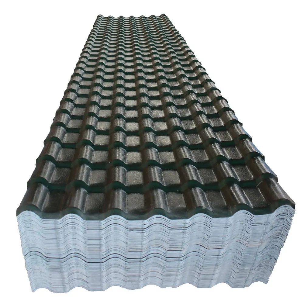 Ralカラーコーティング242628ゲージ金属亜鉛屋根シート亜鉛メッキ波形屋根パネル