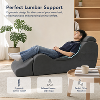 Canapé-lit pliable en mousse haute densité, fauteuil de relaxation, écologique et durable pour appartement, lecture, yoga, détente