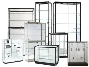 78.8 pouces de haut verrouillable pleine vision cadre en aluminium verre <span class=keywords><strong>prix</strong></span> d'usine vitrine vitrine vitrine de magasin de <span class=keywords><strong>fumée</strong></span> - Product Image 6