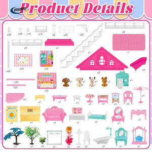 <span class=keywords><strong>Maison</strong></span> de Poupée à 10 Pièces avec Figurines de Poupées, Chiots, Meubles et Accessoires, Grande <span class=keywords><strong>Maison</strong></span> de Jeu <span class=keywords><strong>pour</strong></span> Filles - Product Image 5