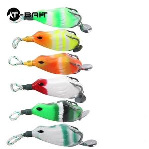 11g crapaud mouche faucon pêche tonnerre doux grenouille leurre avec paillettes modifié appât réservoir de sang Double crochet noir tonnerre fort appât - Product Image 5