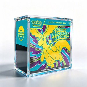 Estuche Magnético de Lucite de 5mm para ETB (Elite Trainer Box), Acrílico Transparente Premium, a Prueba de Polvo, Ecológico, para Exhibición y Almacenamiento de Cartas Coleccionables TCG - Product Image 1