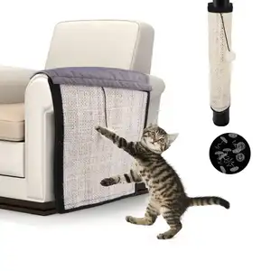 Protectores de muebles antiarañazos para gatos, cinta adhesiva de entrenamiento para sofá y muebles