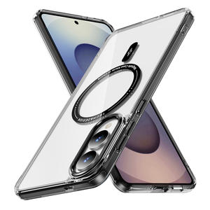 Funda magnética de lujo de alta transparencia, funda de carga inalámbrica, funda antiamarillamiento a prueba de golpes, funda de TPU + acrílica para S25 <span class=keywords><strong>Edge</strong></span> - Product Image 1