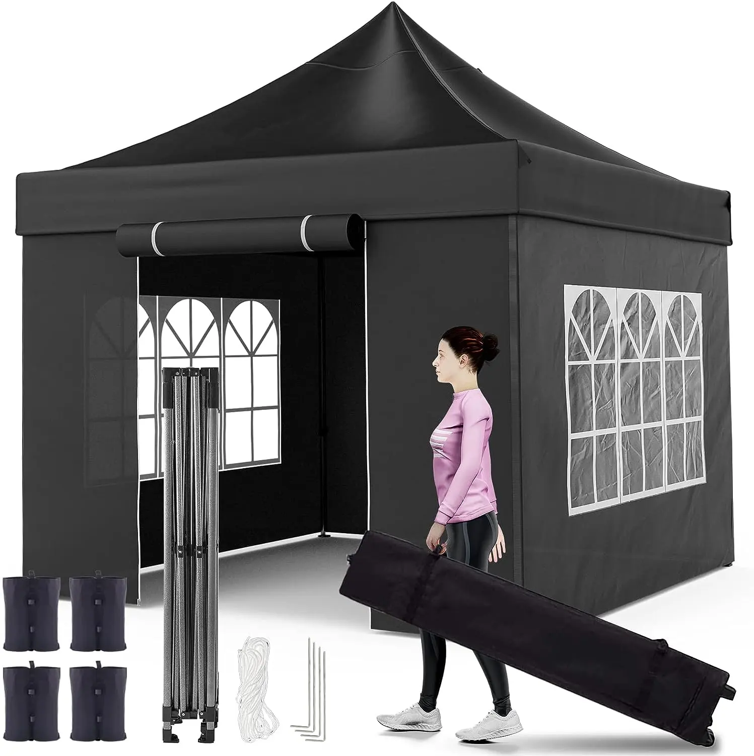 Özel reklam çelik ucuz 10x10 su geçirmez katlanır Gazebo açık Pop Up gölgelik Marquee fuar çadırı
