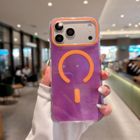 Étui magnétique pour téléphone portable, motifs personnalisés, antichoc, anti-chute, en TPU et PC, pour iPhone 16 17 18 Pro Max