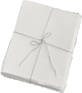 300 GSM fait à la main Deckle Edge blanc <span class=keywords><strong>dessin</strong></span> aquarelle papier coton chiffon pour Invitations/artisanat/artistes - Product Image 1
