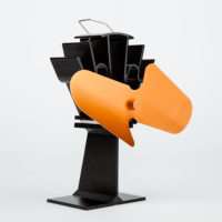 Ventilateur d'extraction pour poêle à granulés de bois, chauffage extérieur alimenté par la chaleur, 2 pales, Ecofan, accessoires pour ensembles de cheminées, pour l'hiver à domicile
