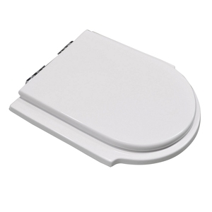 Tapa de inodoro cuadrada moderna para Dolomite Zagara Vase, cierre suave, duradera, incluye MDF, madera de bambú, PP, resina de urea, para baño - Product Image 2