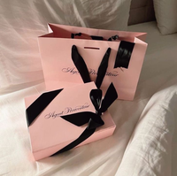 Sacs en papier personnalisés avec logo de designer imprimé, emballages de luxe pour cadeaux