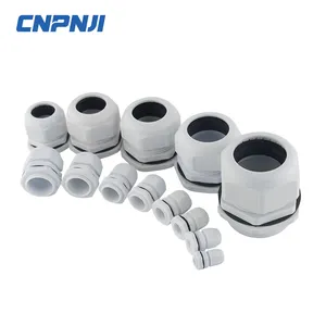 Plastic Waterproof Wire Nylon Cable Gland Pg White/Black White ELectric Wire Connector Plastic Cable Glands
